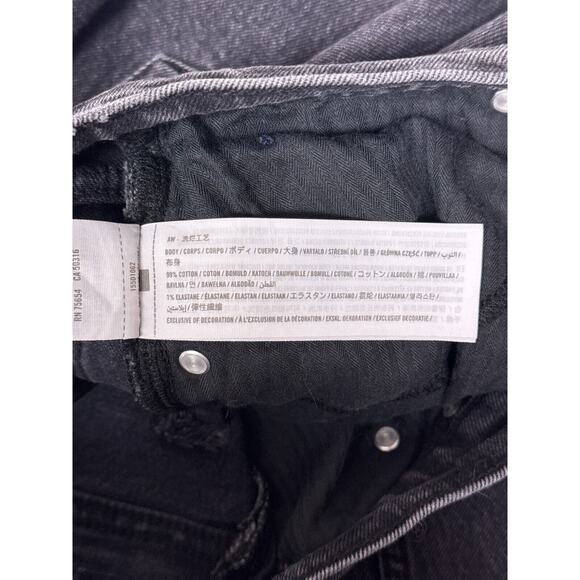 Abercrombie & Fitch Jeans 28 / 6L Womens 90s Straight Curve Love Black Denim - Picture 7 of 7